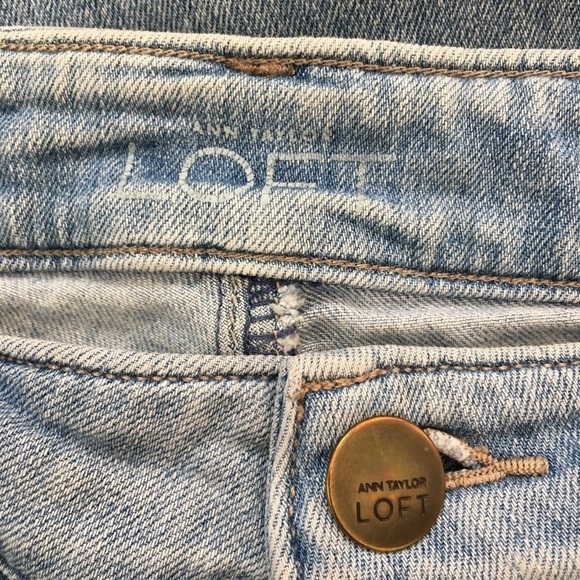 Loft Ann Taylor Low Rise Light Wash Denim Blue Skinny Jeans - Picture 6 of 16